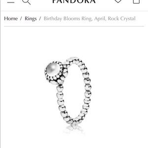 Pandora birthstone ring